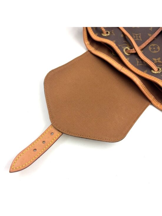 Louis Vuitton Montsouris Monogram Leather Brown Light Backpack Gold main image 8